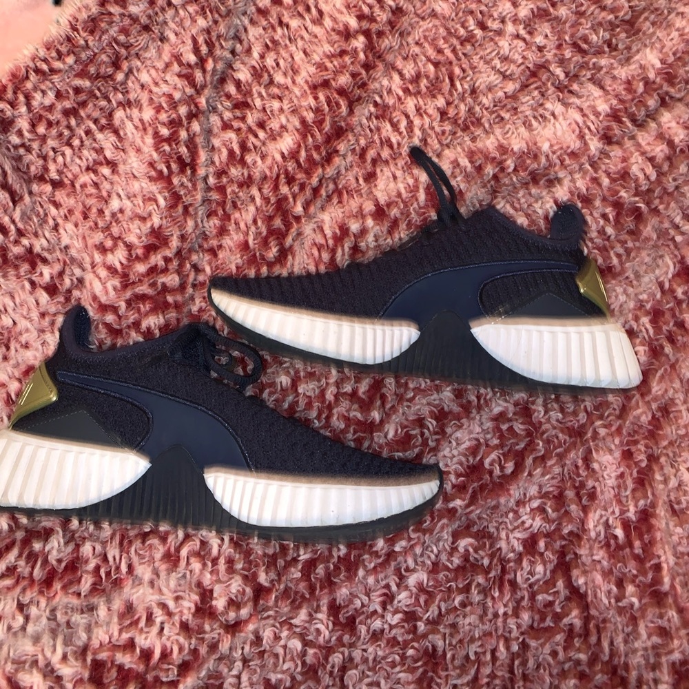 Blue puma sneakers